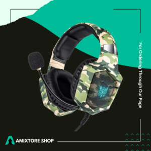 Casque Gamer Onikuma K8 casque de jeu stéréo filaire avec son cristallin, lumières LED