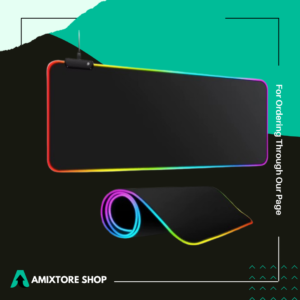 Tapis de Souris Gaming RGB XXL (600 x 300 mm), Effets D’éclairage LED