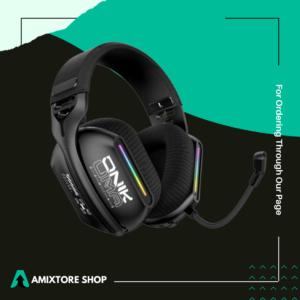 ONIKUMA GT808 casque antibruit Bluetooth, 2.4G sans fil, et casque de jeu filaire