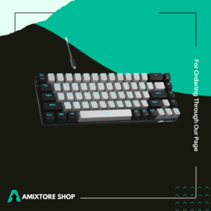 MageGee MK-Box Clavier de jeu mécanique portable 60 % rétroéclairé à LED