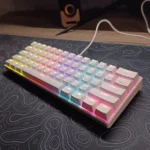 WY-61 60% Layout Mechanical Keyboard – Blue Switches, RGB LED Backlight, 61 Keys Mini Gaming & Office Keyboard for PC (White) - Image 2