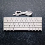 WY-61 60% Layout Mechanical Keyboard – Blue Switches, RGB LED Backlight, 61 Keys Mini Gaming & Office Keyboard for PC (White) - Image 5