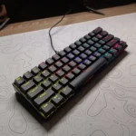 WY-61 60% Layout Mechanical Keyboard – Blue Switches, RGB LED Backlight, 61 Keys Mini Gaming & Office Keyboard for PC (Black) - Image 3