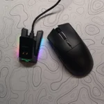 ATTACK SHARK X1 Tri-Mode Gaming Mouse – PAW3395PRO Sensor, RGB Touchpad Charging Dock, Omron Switches, 40000 DPI, Ultra-Light 53g, Bluetooth / 2.4G / Wired (Black) - Image 3