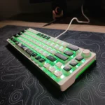 Golden Lion GI68 65% Hot-Swappable Full RGB Mechanical Gaming Keyboard – Red Outemu Switches, USB-C, Compact Design (White) - Image 4