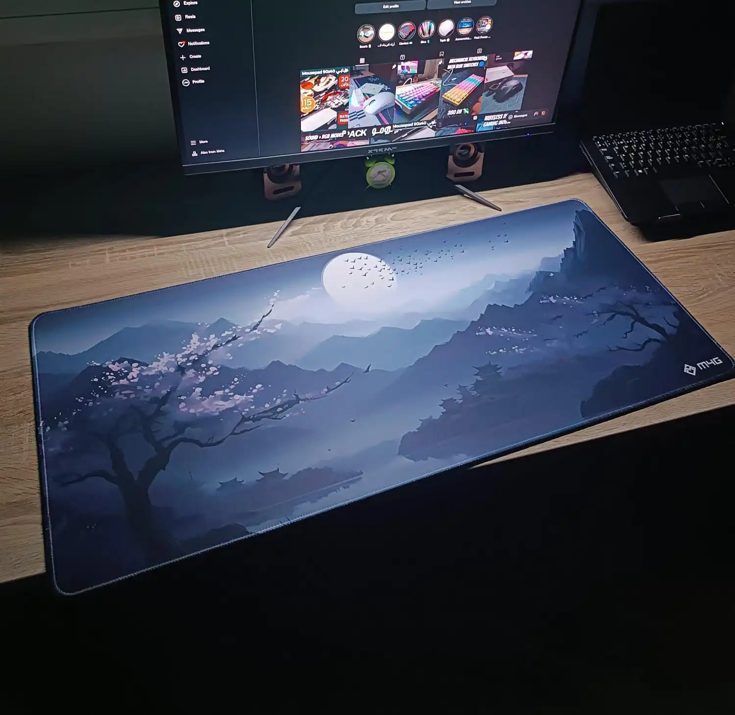 WhatsApp-Image-2025-09-22-à-14.59.46_2e704cf6 M4G Mouse pad Bleu Moon TX 900x400mm/4mm - Image 1