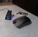 ATTACK SHARK X1 Tri-Mode Gaming Mouse – PAW3395PRO Sensor, RGB Touchpad Charging Dock, Omron Switches, 40000 DPI, Ultra-Light 53g, Bluetooth / 2.4G / Wired (Black) - Image 4