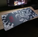 M4G Mouse pad black and White Dragon 900x400mm/4mm
