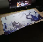 M4G Mouse pad White&bleu TX 900x400mm/4mm