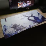M4G Mouse pad White&bleu TX 900x400mm/4mm
