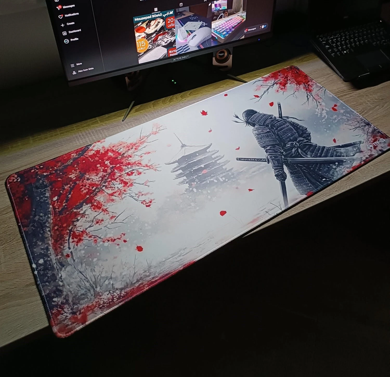 fefe M4G Mouse pad R&B&W SM 900x400mm/4mm - Image 1