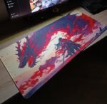 M4G Mouse pad White&RED S 900x400mm/4mm