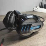Furo FR-500 Wired Gaming Headset – USB / Dual Jacks + Adapter, Built-in Mic, Blue LED Light, Comfortable Over-Ear Design for PC / Laptop