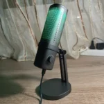 SEMNLAN SP12 USB Microphone – RGB Streaming Mic with Touch-Mute, Headphone Monitoring, Volume Control & Plug-and-Play Design for PC & Mac