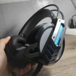 Furo FR-500 Wired Gaming Headset – USB / Dual Jacks + Adapter, Built-in Mic, Blue LED Light, Comfortable Over-Ear Design for PC / Laptop - Image 2