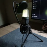 SF666R USB RGB Microphone – Compact Plug-and-Play Mic with Pop Filter, USB-Powered, for Streaming, Gaming & Home Recording - Image 2