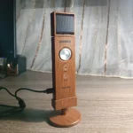 Comica RGB UMIC USB Condenser Microphone – USB-C Plug & Play, 7 RGB Effects, Built-in Sound Card with 3 Reverb Modes, Mute & Gain Control, Wood-Grain Stand - Image 2