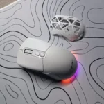 HXSJ T26 Dual-Mode Wireless Gaming Mouse – Bluetooth 5.1 & 2.4G, 4800 DPI, RGB Lighting, Interchangeable Covers, Rechargeable Battery (White) - Image 2