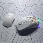 HXSJ T26 Dual-Mode Wireless Gaming Mouse – Bluetooth 5.1 & 2.4G, 4800 DPI, RGB Lighting, Interchangeable Covers, Rechargeable Battery (White) - Image 3