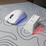 ATTACK SHARK X1 Tri-Mode Gaming Mouse – PAW3395PRO Sensor, RGB Touchpad Charging Dock, Omron Switches, 40000 DPI, Ultra-Light 53g, Bluetooth / 2.4G / Wired (White) - Image 4