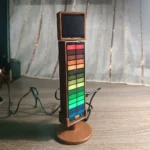 Comica RGB UMIC USB Condenser Microphone – USB-C Plug & Play, 7 RGB Effects, Built-in Sound Card with 3 Reverb Modes, Mute & Gain Control, Wood-Grain Stand - Image 4