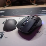 HXSJ T26 Dual-Mode Wireless Gaming Mouse – Bluetooth 5.1 & 2.4G, 4800 DPI, RGB Lighting, Interchangeable Covers, Rechargeable Battery (Black) - Image 4