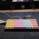 AJAZZ NK61 60% Hot-Swappable Mechanical Keyboard – Red Switches, RGB Backlight, Wired Connection, Compact 61-Key Design, with Keyboard Strap - Image 5