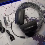 ATTACK SHARK L80 Tri-Mode Gaming Headset – 180g Lightweight, Bluetooth 5.3 / 2.4G Wireless / Wired, Detachable Mic, 40mm Drivers, 600mAh Battery (Black)