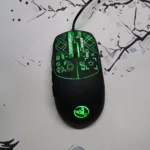 HXSJ S100 Wired Gaming Mouse – Lightweight Ergonomic Design, 3600 DPI Adjustable, 6 Buttons, 7-Color Backlight, Plug & Play Optical Mouse for PC & Laptop (Black)