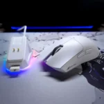ATTACK SHARK X11 Wireless Gaming Mouse – PAW3311 Sensor, RGB Charging Dock, 22000 DPI, Tri-Mode Connection (White)