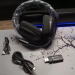 ATTACK SHARK L80 Tri-Mode Gaming Headset – 180g Lightweight, Bluetooth 5.3 / 2.4G Wireless / Wired, Detachable Mic, 40mm Drivers, 600mAh Battery (Black) - Image 2