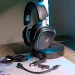 ATTACK SHARK G800 Wireless Gaming Headset – 20ms Low Latency, 50mm Drivers, Tri-Mode Connection (Black) - Image 2