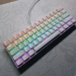 APAYADO K61 60% Wired Mechanical Keyboard – Compact 61-Key Layout, Smooth Red Switches, RGB Backlighting, Plug-and-Play Gaming Keyboard for PC & Laptop (White) - Image 2