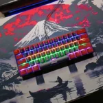 JEDEL KL69 60% Wired Mechanical Keyboard – Red Switches, Compact 61-Key Layout, RGB Backlighting, USB Plug & Play Keyboard for Gaming & Office Use (Red & Black) - Image 2