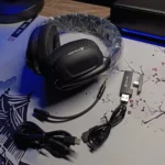 ATTACK SHARK L80 Tri-Mode Gaming Headset – 180g Lightweight, Bluetooth 5.3 / 2.4G Wireless / Wired, Detachable Mic, 40mm Drivers, 600mAh Battery (Black) - Image 3