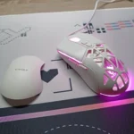 T-WOLF G520 RGB Wired Gaming Mouse – 12,800 DPI Adjustable, Double Cover Design, 13 RGB Lighting Modes, 7 Buttons (White) - Image 3