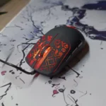 HXSJ S100 Wired Gaming Mouse – Lightweight Ergonomic Design, 3600 DPI Adjustable, 6 Buttons, 7-Color Backlight, Plug & Play Optical Mouse for PC & Laptop (Black) - Image 2