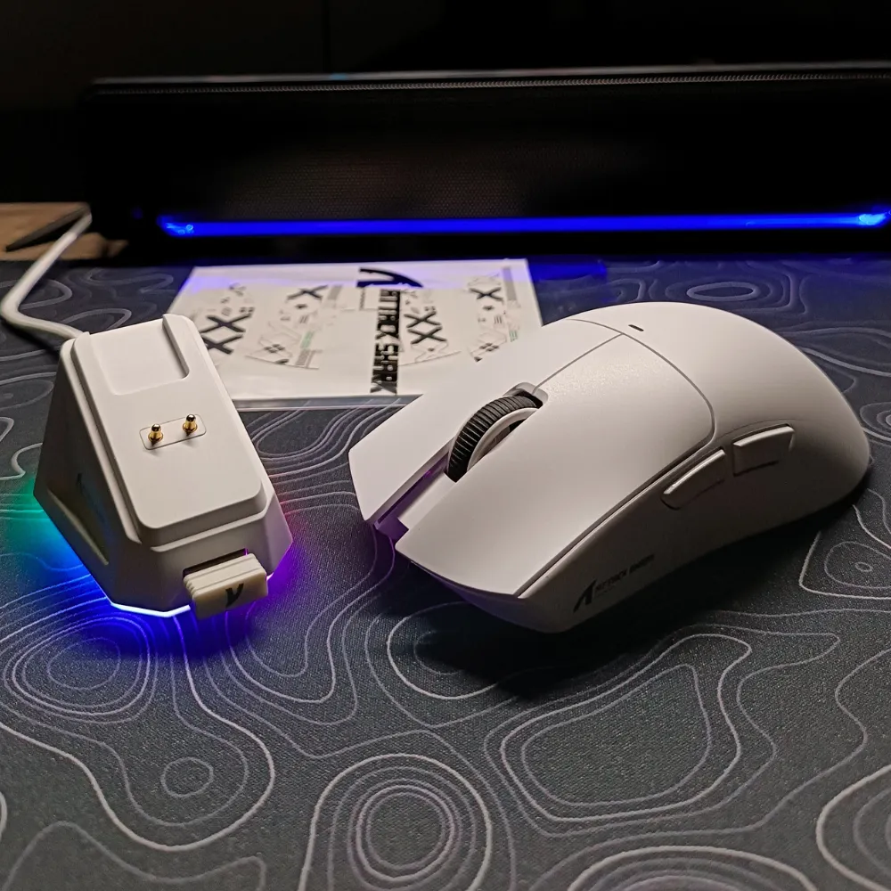 3_result ATTACK SHARK X11 Wireless Gaming Mouse – PAW3311 Sensor, RGB Charging Dock, 22000 DPI, Tri-Mode Connection (White) - Image 1