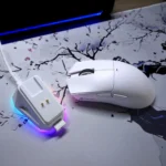 ATTACK SHARK X11 Wireless Gaming Mouse – PAW3311 Sensor, RGB Charging Dock, 22000 DPI, Tri-Mode Connection (White) - Image 3