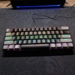 APAYADO K61 60% Wired Mechanical Keyboard – Compact 61-Key Layout, Smooth Red Switches, RGB Backlighting, Plug-and-Play Gaming Keyboard for PC & Laptop (Grey & Black) - Image 3