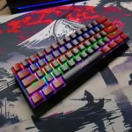 JEDEL KL69 60% Wired Mechanical Keyboard – Red Switches, Compact 61-Key Layout, RGB Backlighting, USB Plug & Play Keyboard for Gaming & Office Use (Red & Black) - Image 3