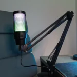 M8 USB Gaming Condenser Microphone – RGB Desktop Mic, Quick Mute, Plug & Play for PC, Laptop, & Mac (Black) - Image 4