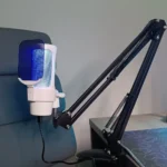 M8 USB Gaming Condenser Microphone – RGB Desktop Mic, Quick Mute, Plug & Play for PC, Laptop, & Mac (White) - Image 4