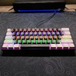 JEDEL KL69 60% Wired Mechanical Keyboard – Red Switches, Compact 61-Key Layout, RGB Backlighting, USB Plug & Play Keyboard for Gaming & Office Use (Black & White) - Image 4