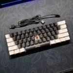 JEDEL KL69 60% Wired Mechanical Keyboard – Red Switches, Compact 61-Key Layout, RGB Backlighting, USB Plug & Play Keyboard for Gaming & Office Use (Black & White) - Image 5