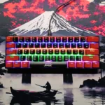 JEDEL KL69 60% Wired Mechanical Keyboard – Red Switches, Compact 61-Key Layout, RGB Backlighting, USB Plug & Play Keyboard for Gaming & Office Use (Red & Black)