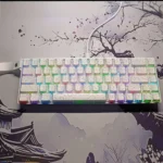 AJAZZ AK680 V2 Magnetic Gaming 65% Keyboard – 8K Polling Rate Hall Effect Keyboard with Rapid Trigger & Full RGB (White Contour)