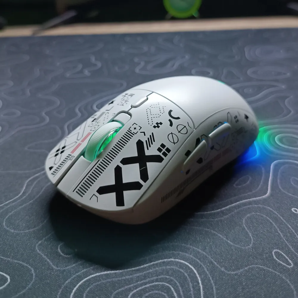 1_result HXSJ T90 RGB Wireless Gaming Mouse – Tri-Mode BT5.3/2.4G/Wired Wireless Mouse, 3600 DPI, 1000Hz (Wired) with Rechargeable Battery (White) - Image 1