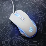 HXSJ X100 Ergonomic Wired Gaming Mouse – 3600 DPI Optical Sensor, 7 Buttons, RGB Backlight, USB Mouse for PC/Laptop/Mac (White)