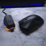 ATTACK SHARK V3PRO Lightweight Gaming Mouse – 25000 DPI, PAW3311 Sensor, 1000Hz, Tri-Mode with RGB Charging Dock (Black)